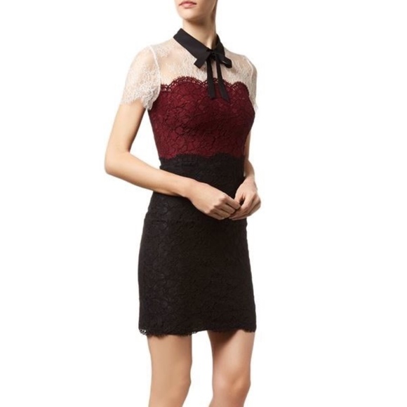 Sandro Dresses & Skirts - Sandro Women's Purple Rich Tri Tone Lace Dress 2